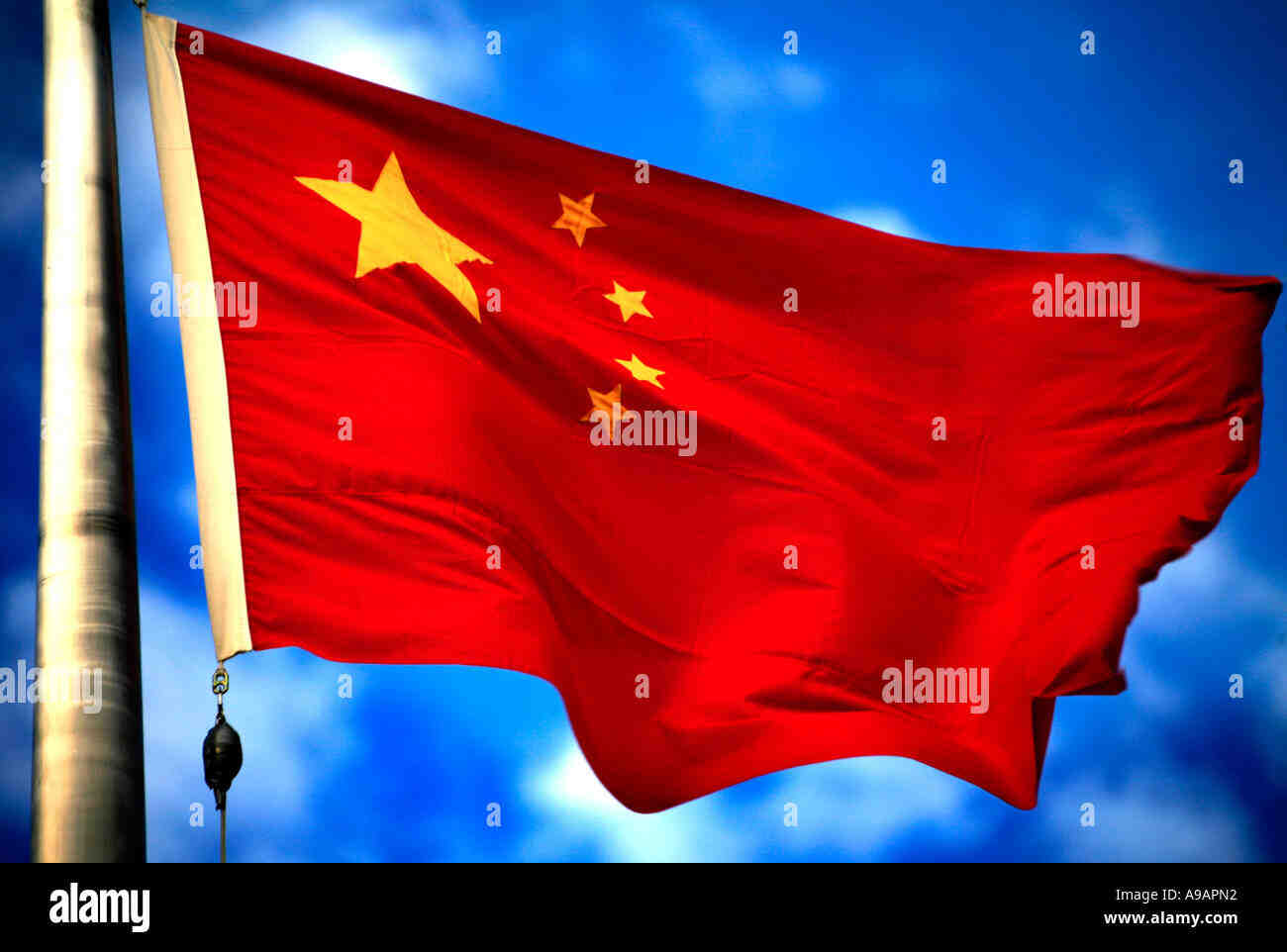 Comment est le drapeau de la Chine ?