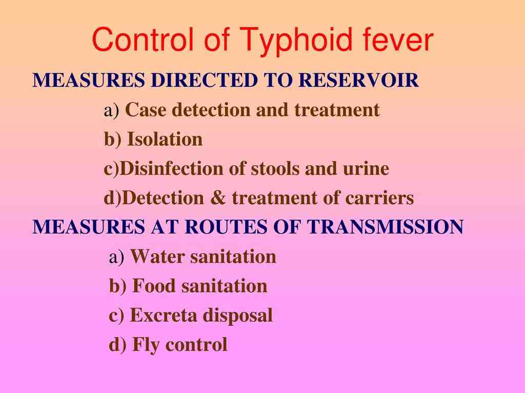 Quelles sont les conséquences de la fièvre typhoïde ?