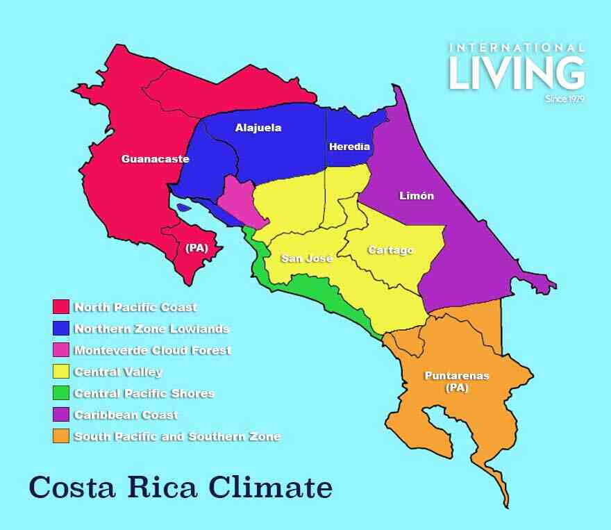 Ou Pleut-il le moins au Costa Rica ?