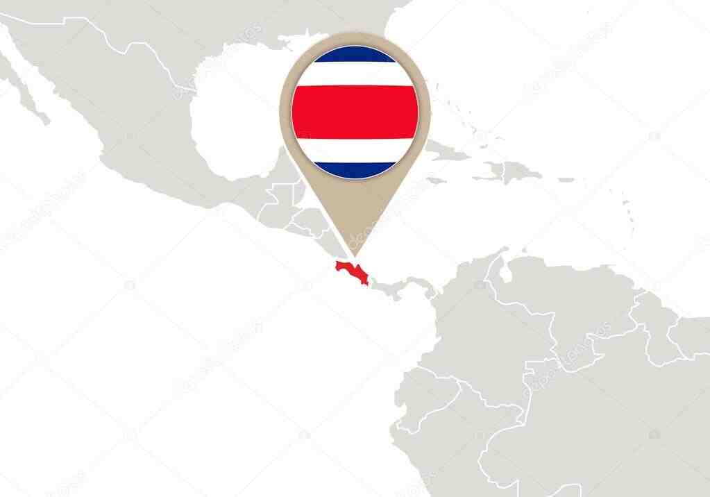 Où se situe le Costa Rica sur la carte du monde ?