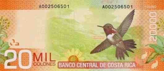 Costa rica monnaie